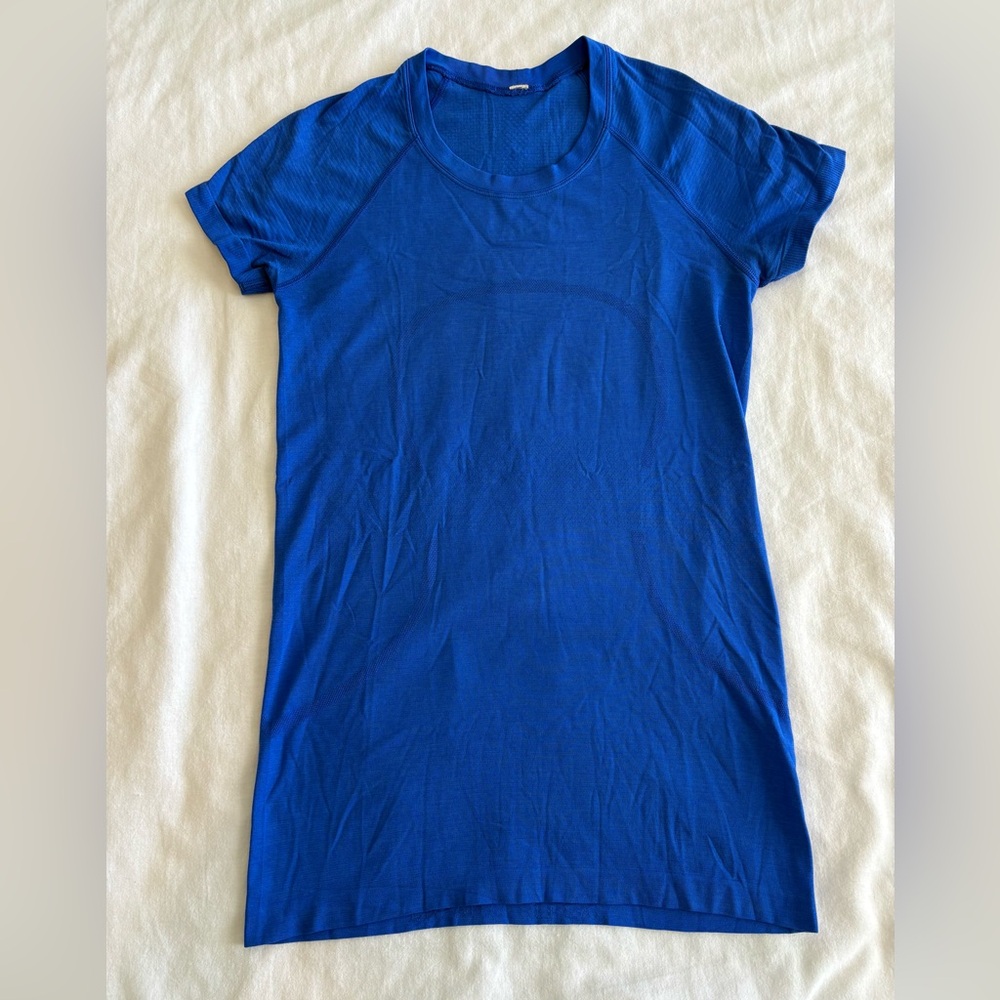 lululemon athletica Short Sleeve Swiftly Tech in Royal Blue